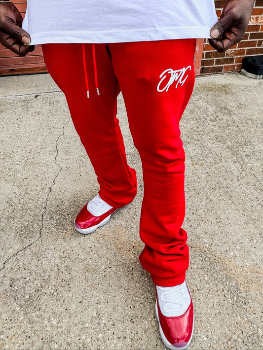 OTMG Script Logo Unisex Stacked Jogger Pants