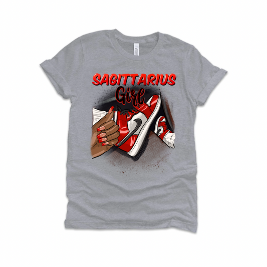 Sagittarius Girl Zodiac Sign Black Girl Fashion Unisex T-shirt