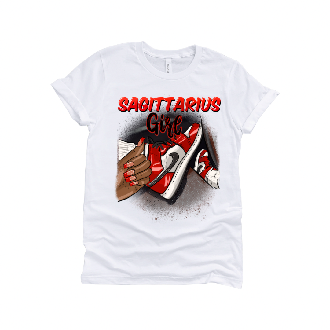 Sagittarius Girl Zodiac Sign Black Girl Fashion Unisex T-shirt