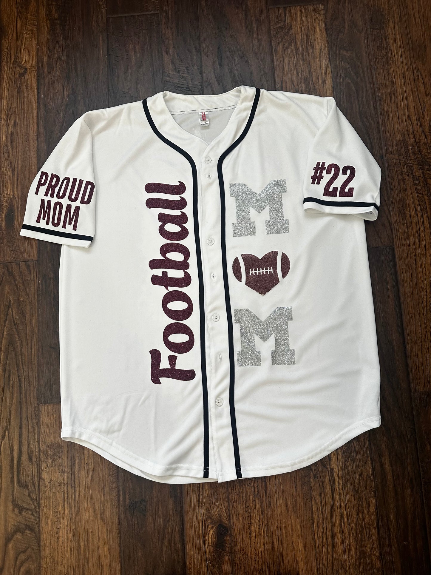 Custom “Sports Mom” Baseball Jersey