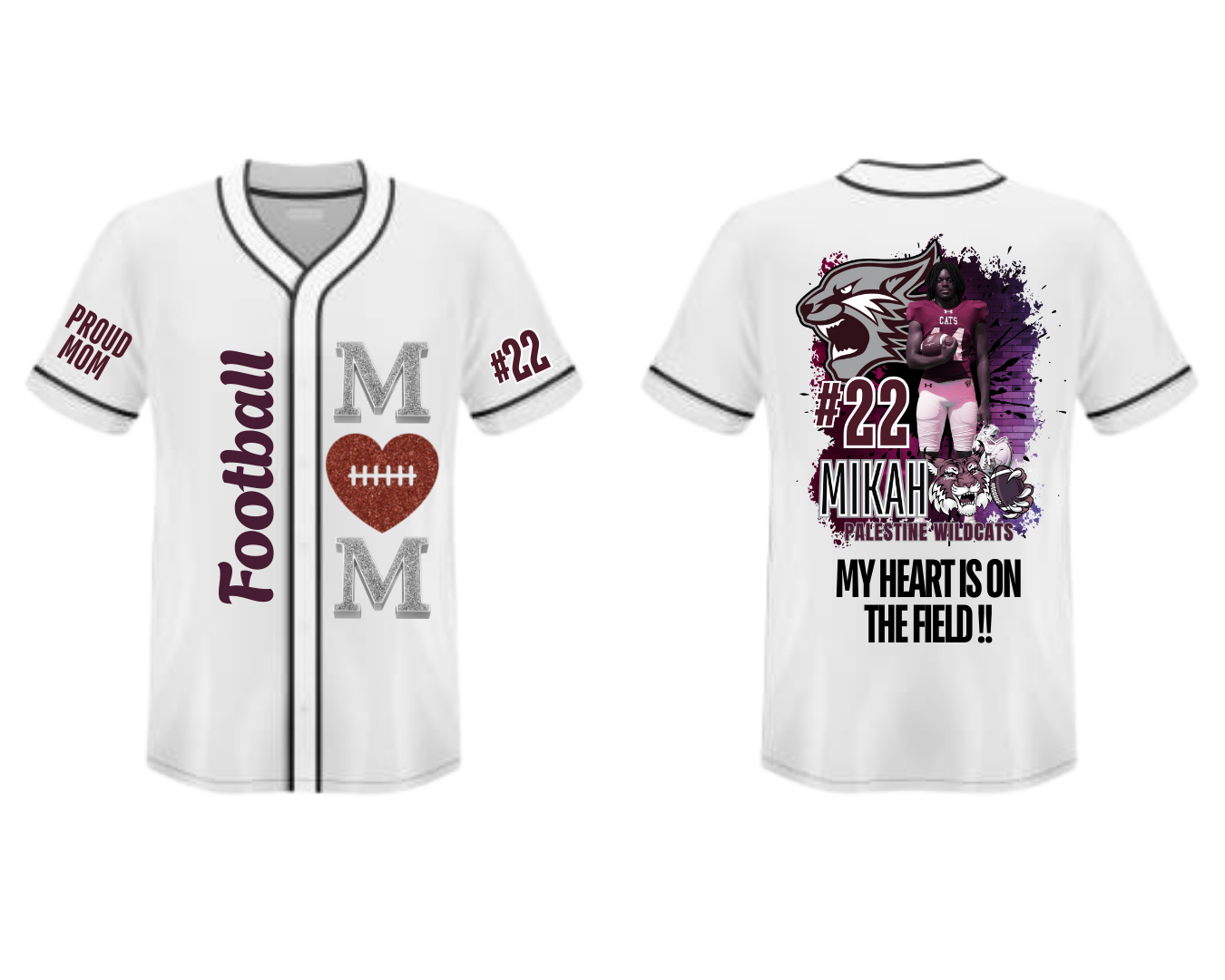 Custom “Sports Mom” Baseball Jersey