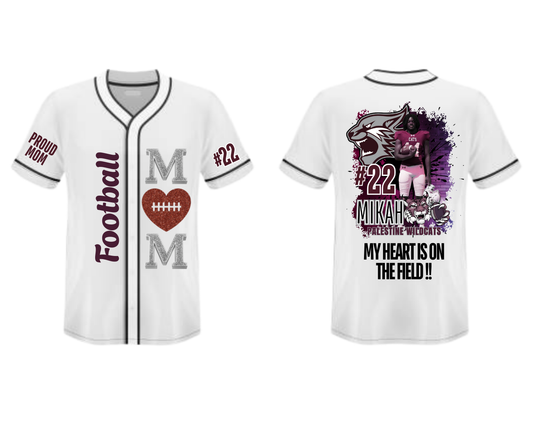 Custom “Sports Mom” Baseball Jersey