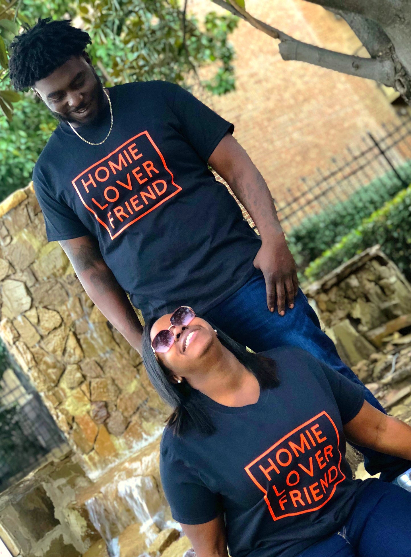 Homie Lover Friend T-shirt | Matching Couple T-shirt - Blk - OTMG Apparel & Customs