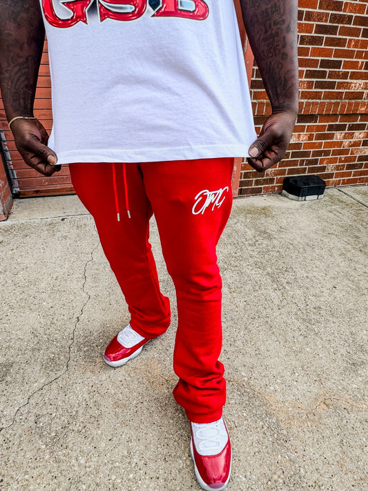 OTMG Script Logo Unisex Stacked Jogger Pants