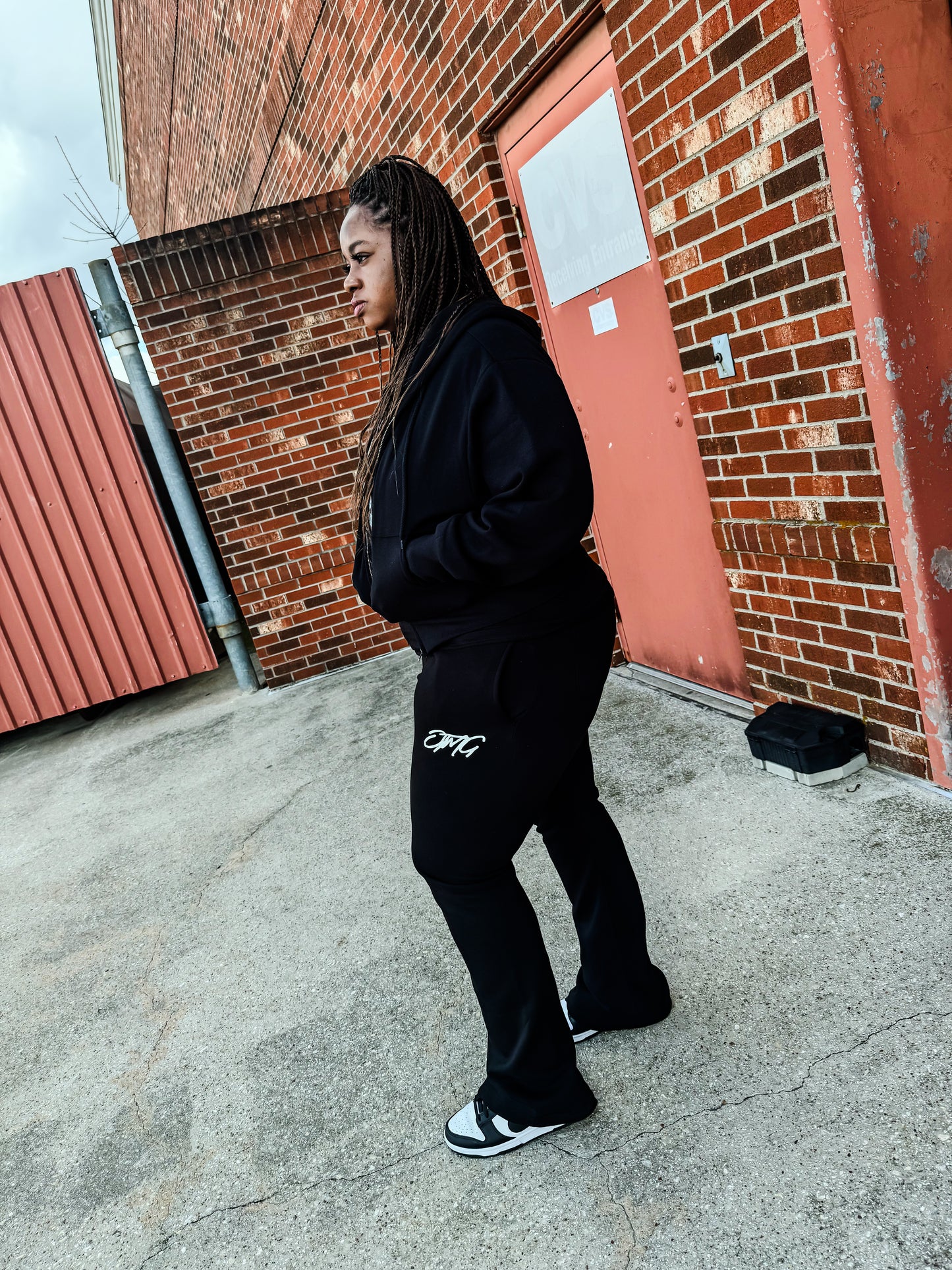 OTMG Script Logo Unisex Stacked Jogger Pants