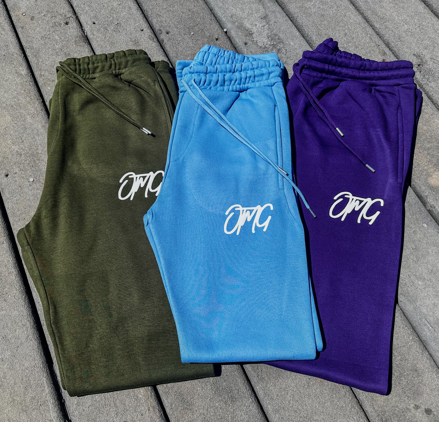 OTMG Script Logo Unisex Stacked Jogger Pants