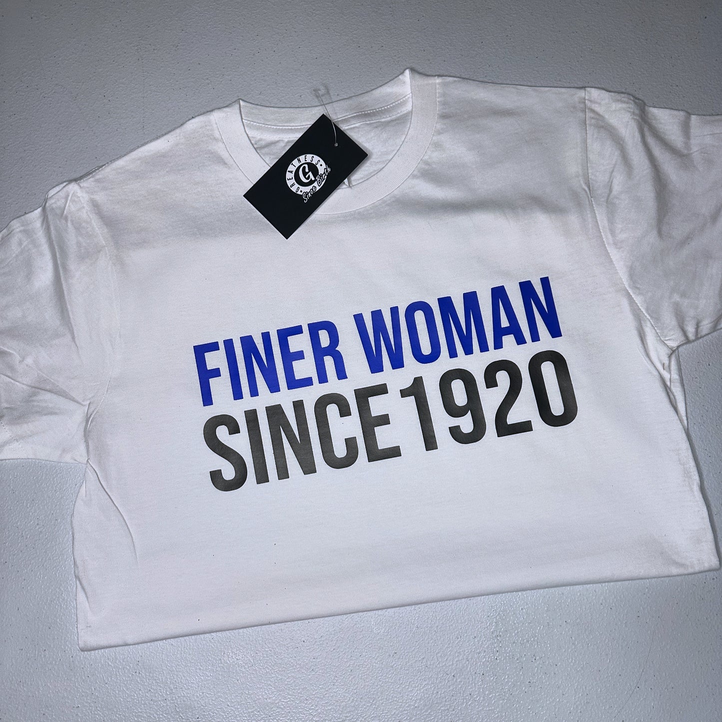 Finer Woman Since 1920 Zeta Phi Beta Crewneck T-shirt