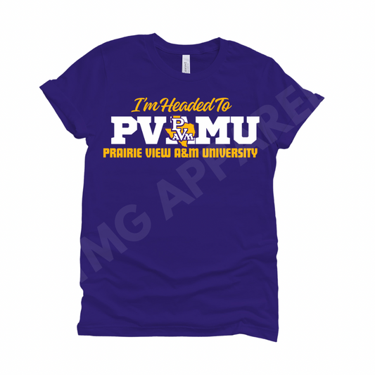 Headed To PVAMU T-shirt | Prairie View A&M University/Pv Panthers/ HBCU