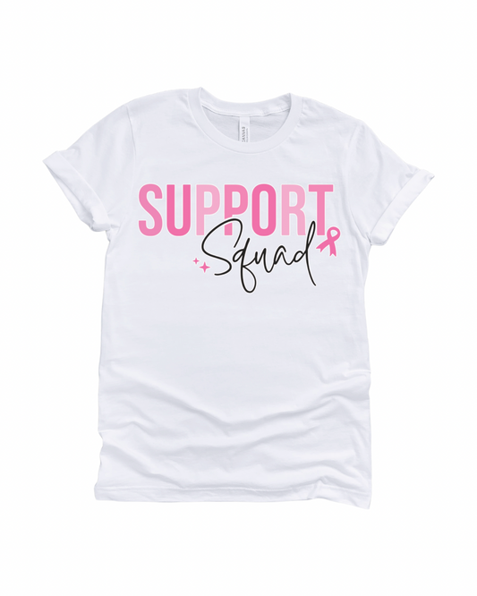Support Squad Breast Cancer Awareness Unisex T-shirt