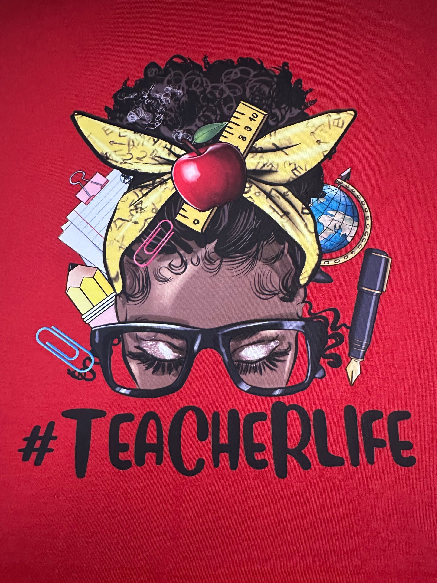 Teacher Life | Black Woman Teacher T-shirt