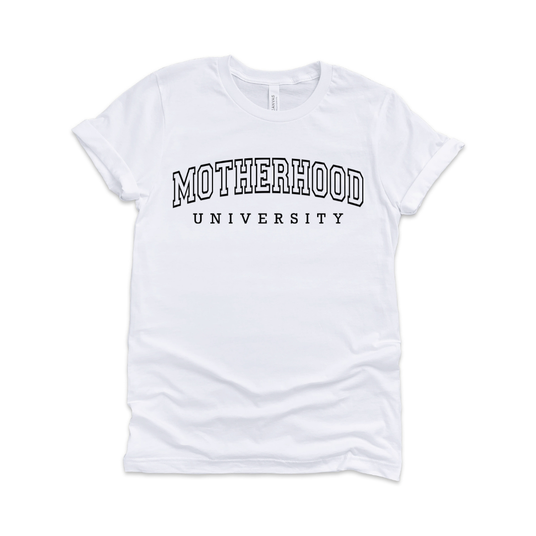 mother's day motherhood crewneck t-shirt 