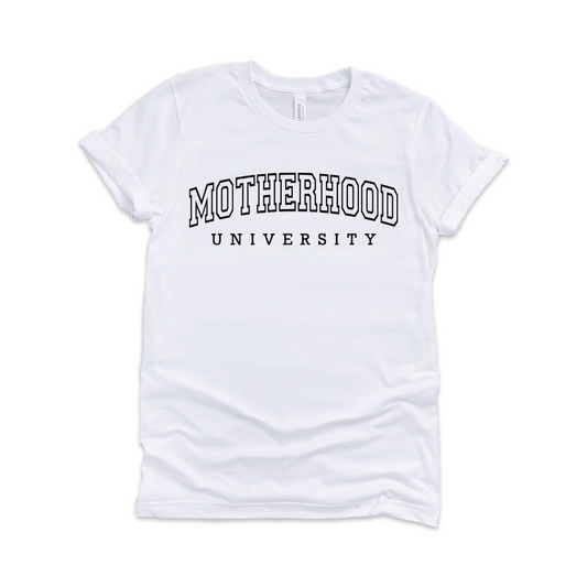 mother's day motherhood crewneck t-shirt 