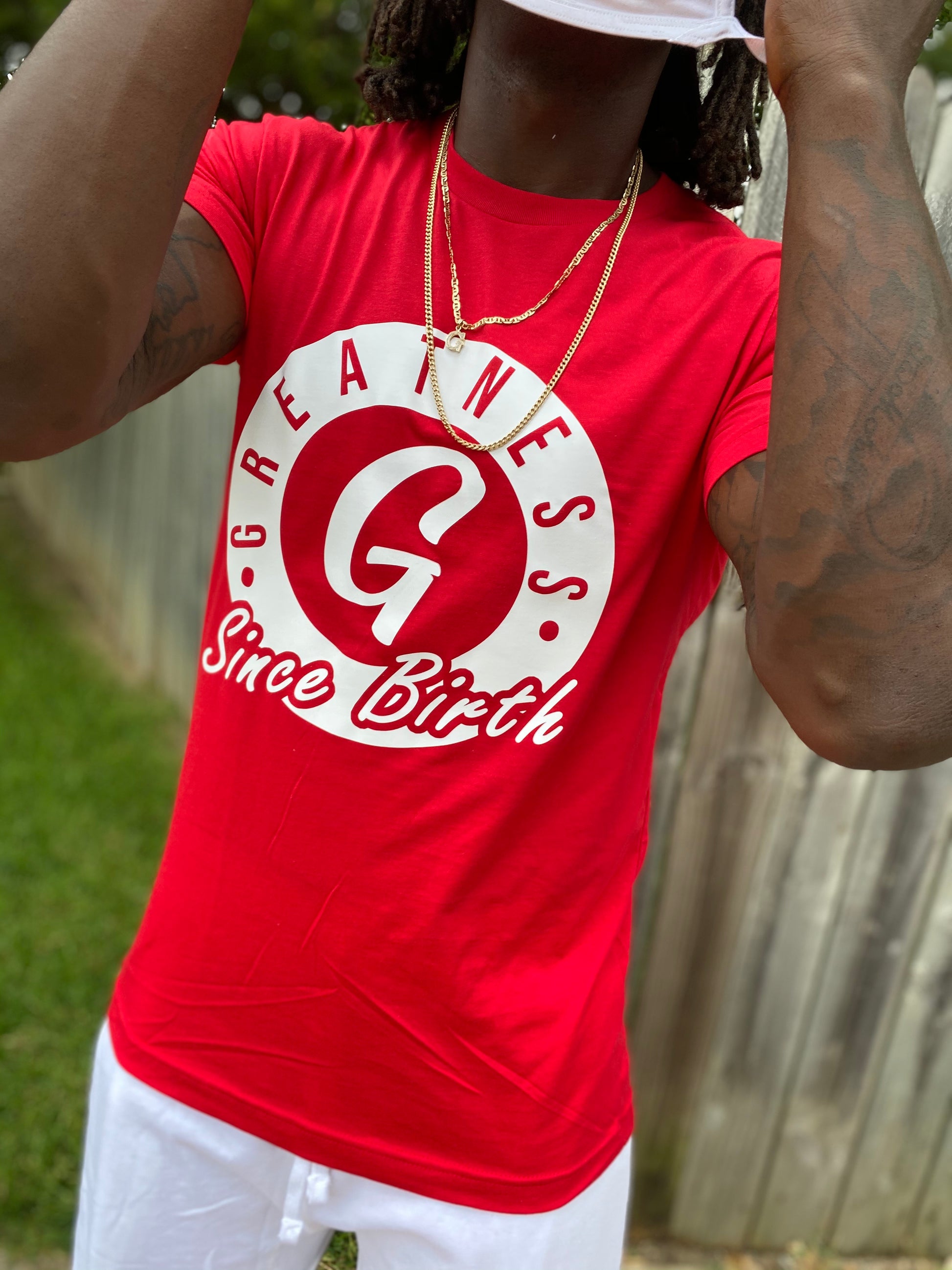 Red GREATNESS T-shirt - OTMG Apparel & Customs